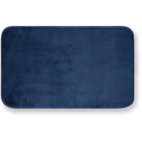 GEMITEX Tappeto MERLINO 50X80 Blu ULTRASSORBENTE, Polyester