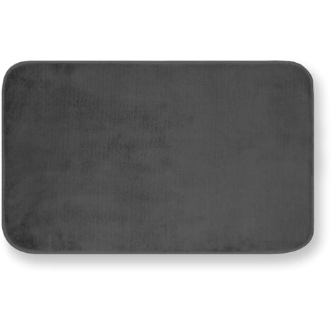 GEMITEX Tappeto MERLINO 50X80 ULTRASSORBENTE, Polyester, Antracite