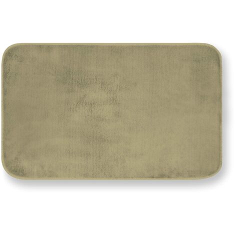 GEMITEX Tappeto MERLINO 50X80 ULTRASSORBENTE, Polyester, Tortora