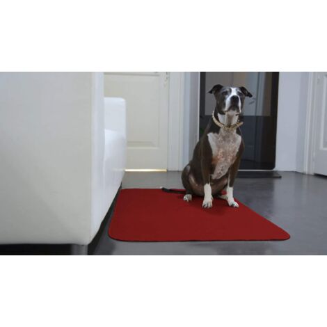 GEMITEX Tappeto Merlino Animal/Pet, Ultrassorbente, 75 x 120 cm, Bordeaux, Polyester