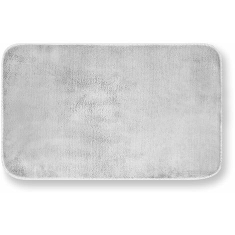 Gemitex Tappeto Merlino Grigio Chiaro Ultrassorbente, Poliestere, 40 x 70 cm
