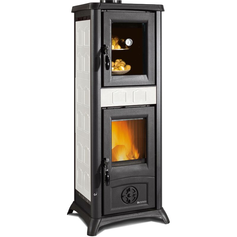 Nordica - Poêle gemma avec four blanc infinity elegance