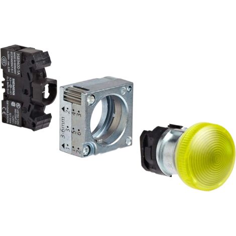Gemma Luminosa Gialla Metallo Ba9S Giallo ( SIEMENS cod. 3SB36046BA30 )