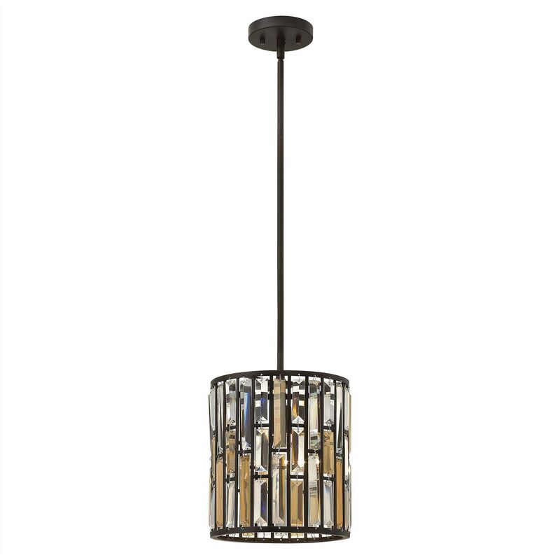 Elstead Lighting - Elstead Gemma - 1 Light Ceiling Mini Pendant Vintage Bronze, E27