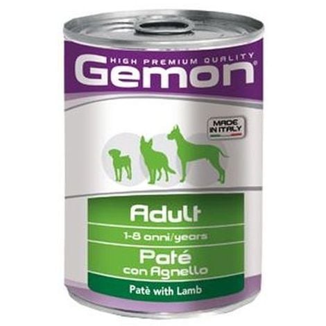 Gemon Cane Adulto , Agnello  Pate' Gr.400