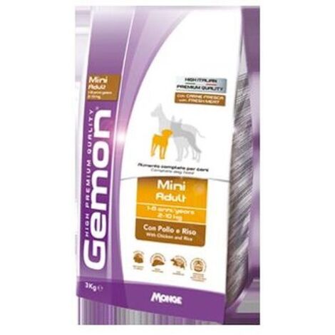 Gemon Cane Adulto Taglia Piccola, Pollo e Riso Kg.3