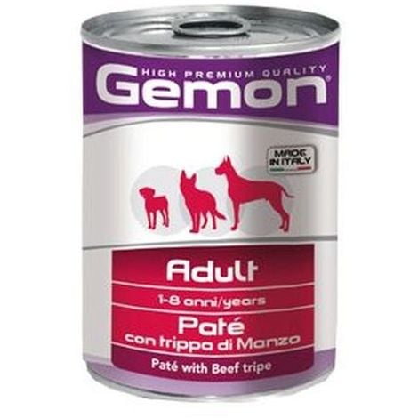 Gemon Cane Adulto, Trippa Manzo Pate' Gr.400