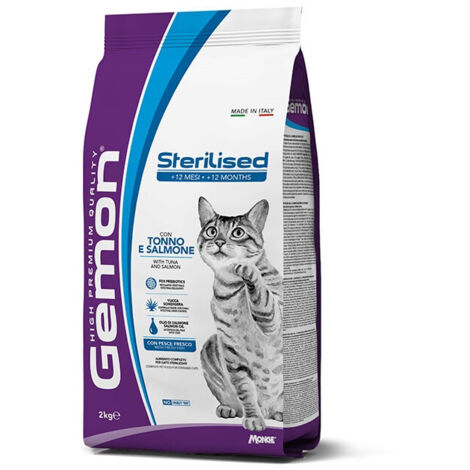 Gemon cat sterilised complete con tonno e salmone 2 kg