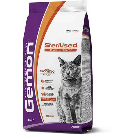 Gemon per Gatti Sterilizzati con Tacchino da 2 Kg