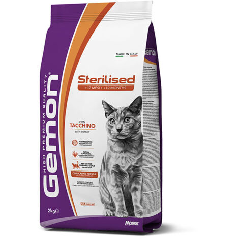 Gemon per Gatti Sterilizzati con Tacchino da 7 Kg
