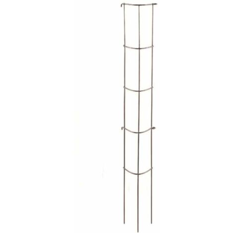 Gemüse-Rankturm silber pulverbeschichtet 202 cm