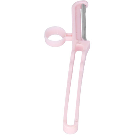 Gemüseschäler aus lebensmittelechtem Edelstahl – Rosa Küchenaccessoire für Obst und Kartoffeln