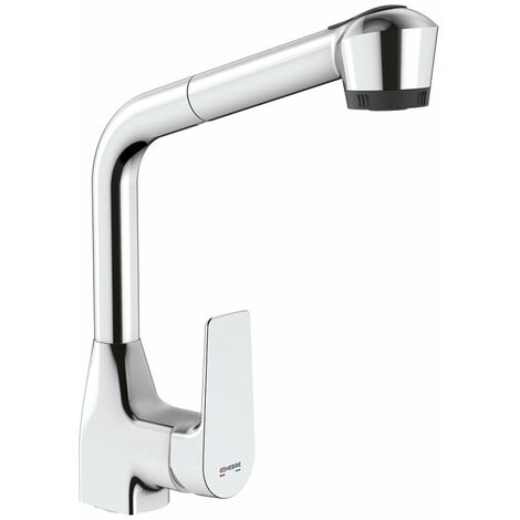 GENEBRE 64206 32 45 66 KORAL Grifo Monomando Fregadero Ducha Extraíble
