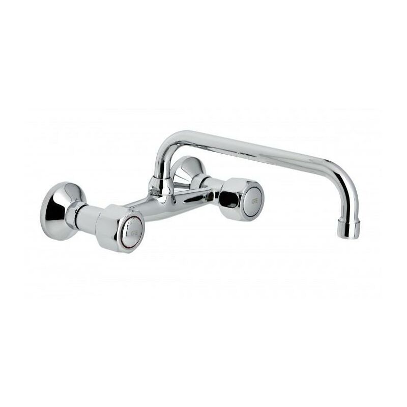 

68104 11 45 66 Grifo Bimando Fregadera Mural 20cm - Genebre