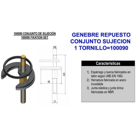 GENEBRE genebre rep-conjunto sujeccion 1 tornillo 100090 , genebre rep-conjunto sujeccion 1 tornillo 100090