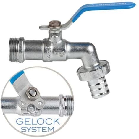 GENEBRE GRIFO CURVO 3059-1/2"X3/4" MANGUERA - 291702