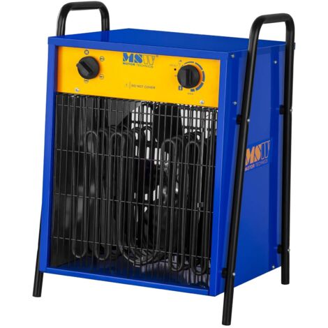 Generador De Aire Caliente Eléctrico Calentador Industrial Taller 0-40°C 15000 W - Azul