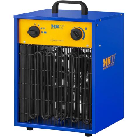 Generador De Aire Caliente Eléctrico Calentador Industrial Taller 0-85°C 9000 W - Azul, Amarillo