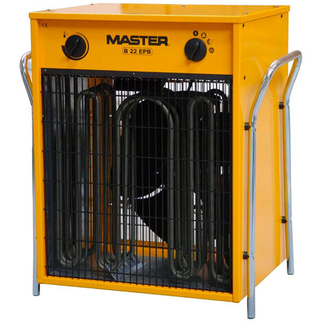 Generador de aire caliente Master B22 EPB con ventilador - Amarillo
