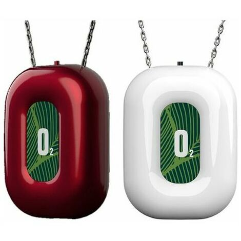 Generador de collar de purificador de aire portátil personal para viajes rojo