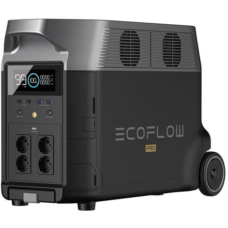 Generador de energía portátil EF ECOFLOW DELTA Pro, Batería para el hogar ampliable, 3,6 kWh-25 kWh, gran salida de CA de 3600 W, generador solar de energía de reserva para viviendas, viajes