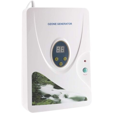 Generador de ozono portátil de 400 mg/h, purificador de aire digital para el hogar, esterilizador de agua, verduras y frutas.