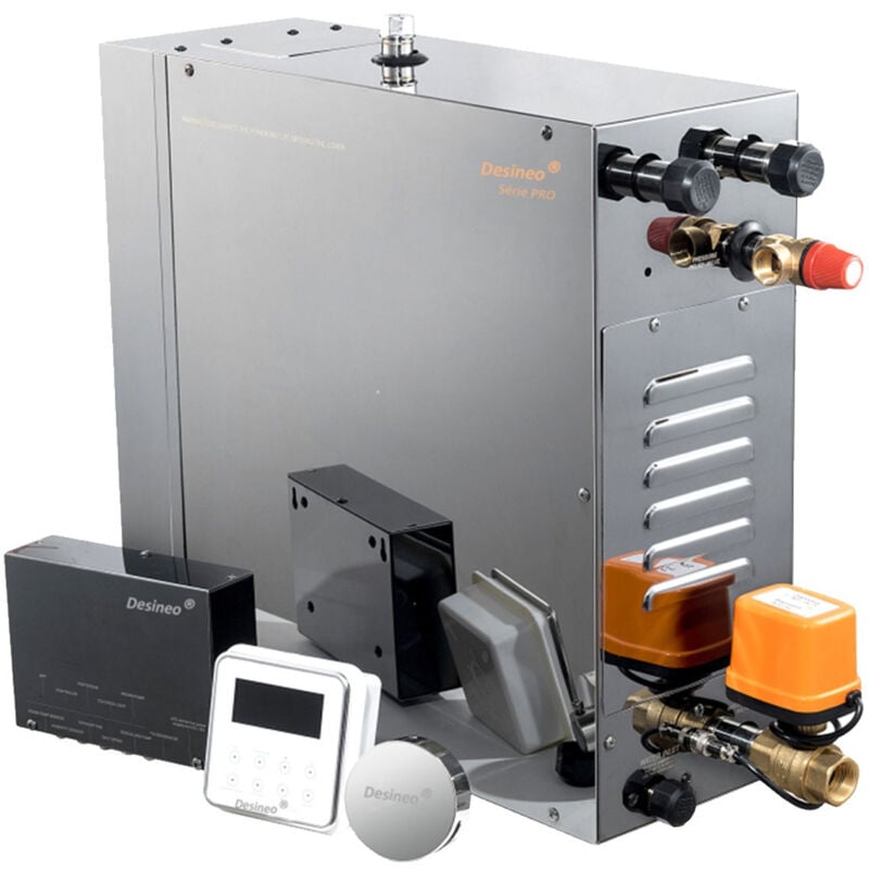 

Generador de vapor para Hammam 9Kw Desineo Premium Pro Series Todas las opciones