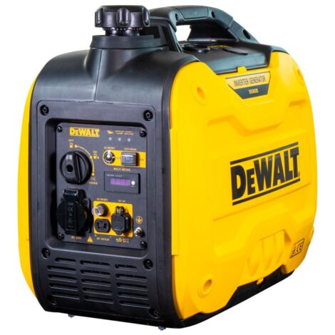 Generador inversor de gasolina DeWalt DXGN i20 E Generador eléctrico 2000 W 5000 ml 1× 230 V, 1× 12 V CC salida, 2x puertos USB