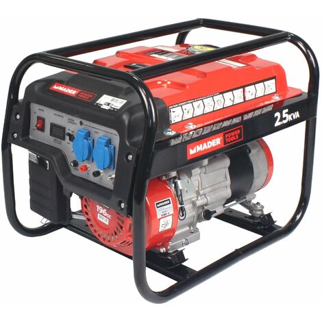 Generador Monofásico, AVR, 2.5Kva, 15L - MADER® Power Tools