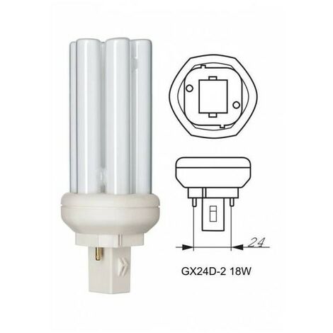 GE LIGHTING General Electric 12811 Bombilla GX24d-2 18W 4000K Biax T 1200lm 2P