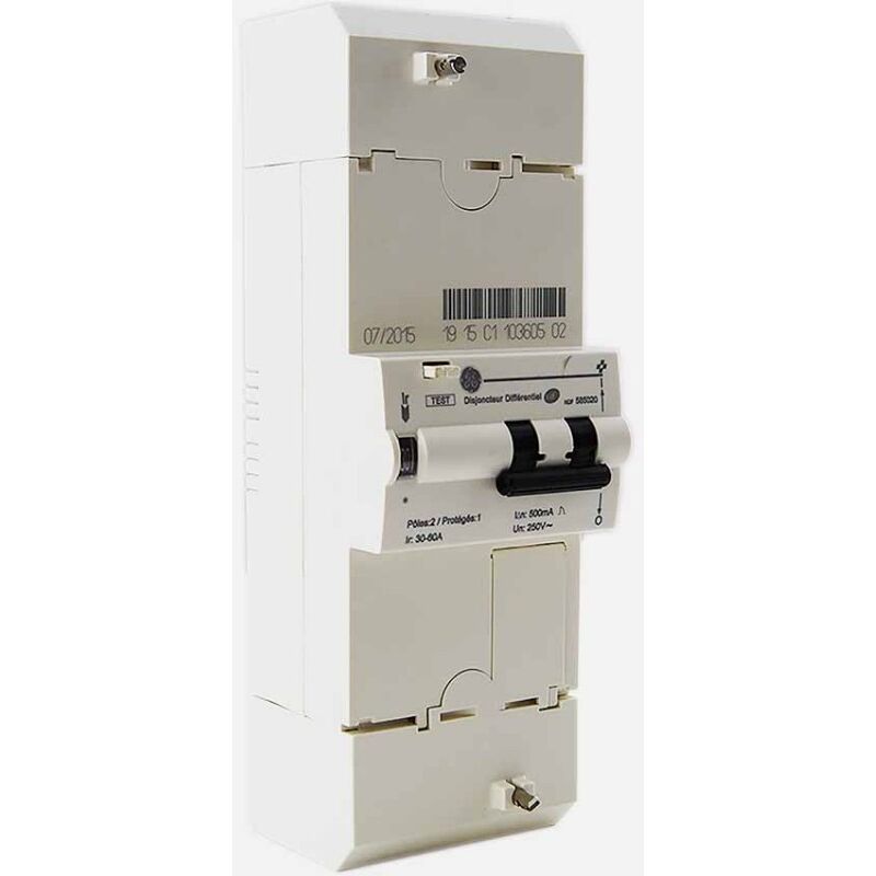 585020 edf connection circuit breaker 2P 30-45-60a type g 500ma - General Electric