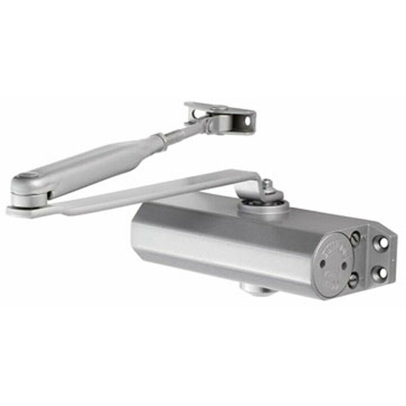 General Overhead Door Closer Fixed Power 165mm Centres Size 3 Silver