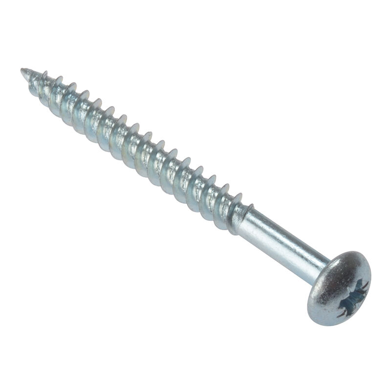 RH210ZP General Purpose Pozi Compatible Screw Round Head tt zp 2in x 10 Box 200 FORRH210ZP - Forgefix