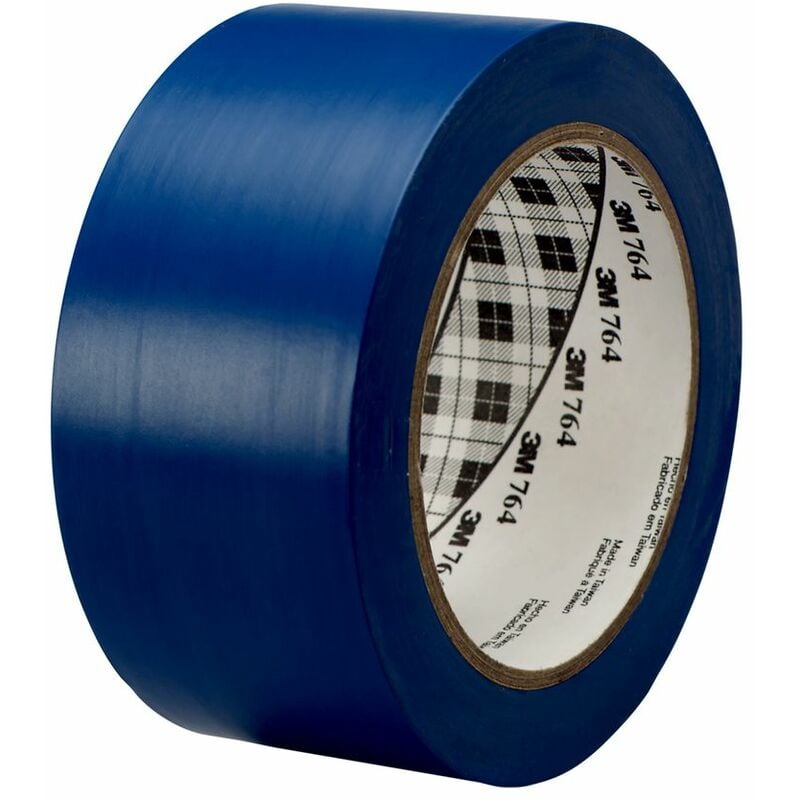 General Purpose Vinyl Tape 764i, Blue, 50 mm x 33 m, 0.13 mm - Blue - 3M