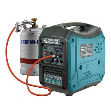 Générateur à essence-gaz de type inverter 2000W anti-bruit - Könner  Söhnen KS 2000iG S