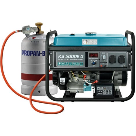 Générateur à essence/gaz "Könner & Söhnen" 4500 W KS 5000E G AVR