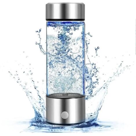 Générateur de Bouteille D' eau D' Hydrogène de 420 Ml, Générateur D' eau Ionique Rechargeable