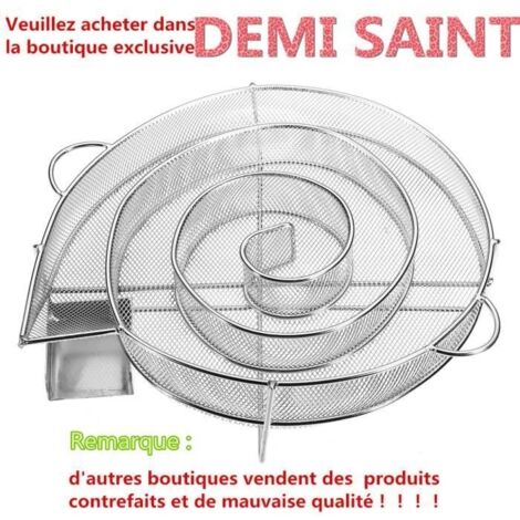 Générateur de Fumée Froide Acier Inoxydable à Barbecue BBQ Gril Fumage Fumeur Outil Rond