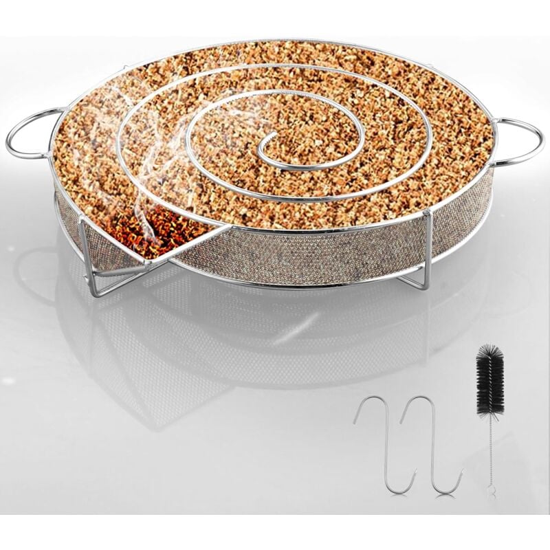 Lablanc - Générateur de Fumée Froide Ronde, Générateur de Fumée Froide pour Fumoir, Générateur de Fumée Froide en Acier Inoxydable, Fumoir a Froid