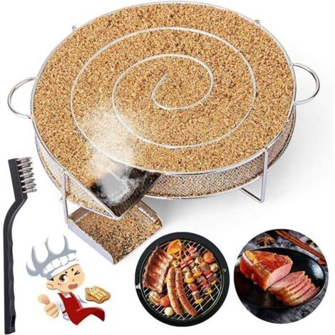 Générateur de Fumée Froide pour Fumoir, avec Brosse de Nettoyage pour Grille de Barbecue