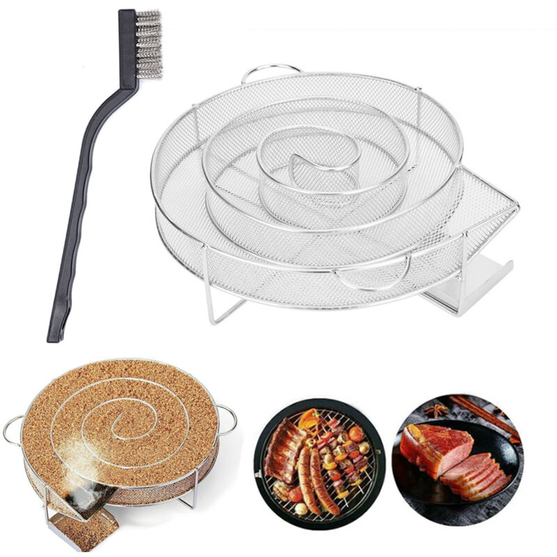 Roleader - Générateur de Fumée Froide pour Fumoir Fumage Viande Poisson avec Brosse Nettoyage Grille Barbecue Smoker Fumage à chaud et à froid bbq