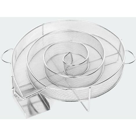 Générateur de Fumée Froide pour Fumoir Fumage Viande Poisson ，Grille Barbecue 25184cm Argent FDC