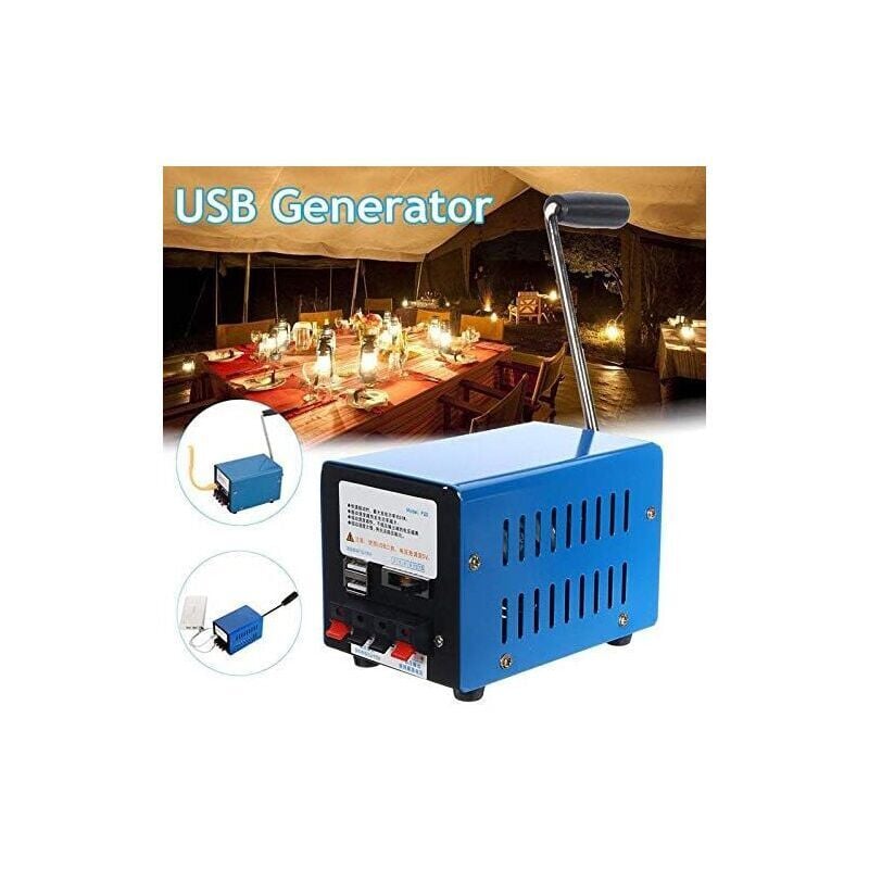 SNQ - Générateur de manivelle manuel, générateur d'urgence mobile portable usb chargeur de secours d'alimentation Manuel pour générateur de jardin