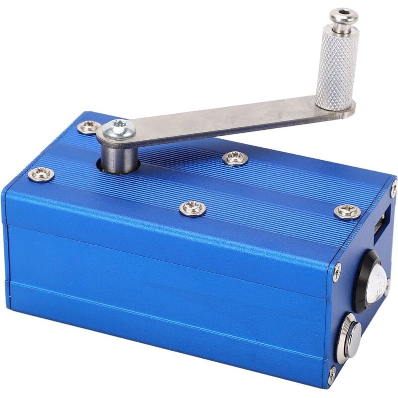 Ej.life - Générateur de Puissance à Main avec Lumière cob, Générateur de Puissance à Manivelle pour le Chargement D'ordinateur de Téléphone Portable