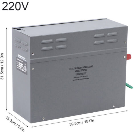 Générateur de Sauna électrique 6KW TM60 - Boîtier à Contrôle Tactile et Indicateur LED pour Durée et Température