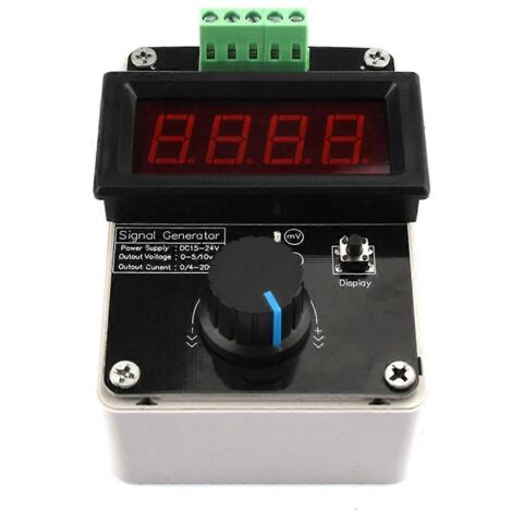 Générateur de Signal 0-20mA/4-20mA 0-10V, Simulateur de Courant et Tension Ajustable