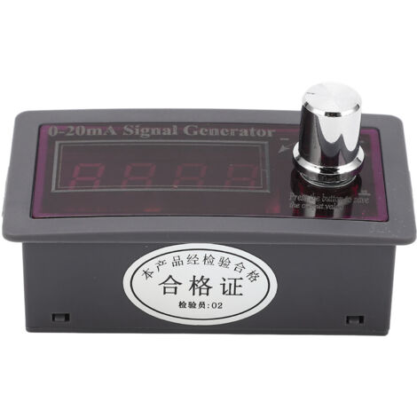 Générateur de Signal 0‑20mA avec Affichage 4 Digits, Simulateur de Courant Analogique pour Contrôle DCS, Alimentation 15‑28VDC, Type à Boutons
