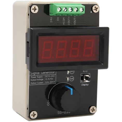 Générateur de signal 4-20mA réglable, simulateur analogique de courant et tension 0-10V DC