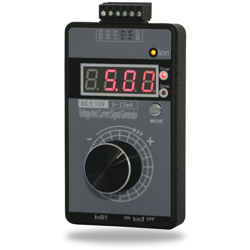 Générateur de signal de courant de tension, générateur de signal numérique portable, 0-10V 0-22mA, simulateur analogique de tension de courant
