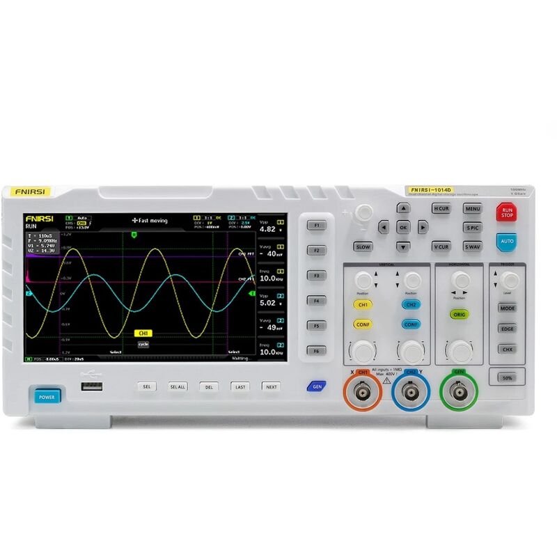 Générateur de Signal d'oscilloscope tft lcd 7 pouces double canal 100MHz x 2 bande passante 1GSa/s Tiga